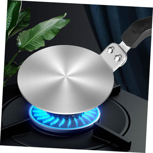 10-Inch Stainless Steel Heat Diffuser Plate for Induction Cooktops Cooking Heat Plate for Stovetop and Electric Stove