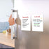 Small Magnetic Whiteboard for Fridge 5.5x8 in - Dry Erase Board for Refrigerator - Small Magnetic List for Frig - Magnetic White Board Sheet - Fridge List Magnet - Magnetic Grocery Shoping List by JUZARI
