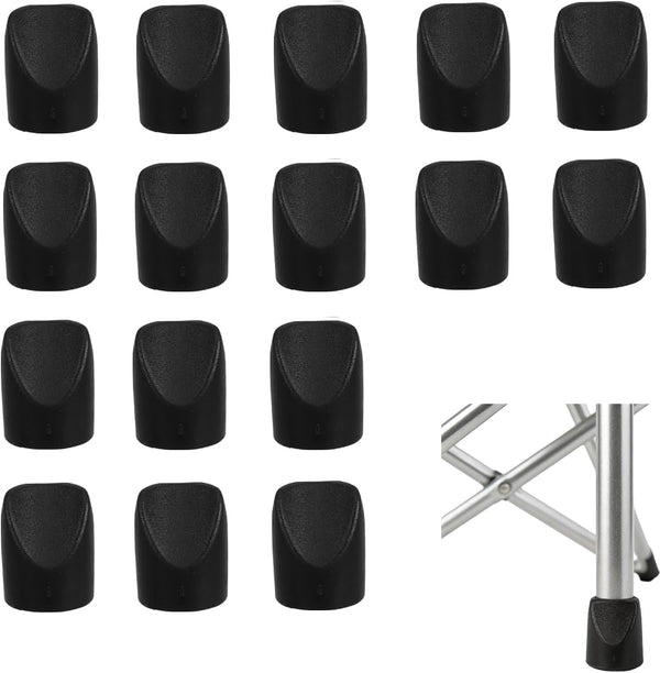 MHFOOU 16pcs Folding Chair Leg Cap, Folding Chair V-Tip Stabilizer Caps Fits 7/8"