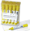 Yellow Glass Window Markers, Bold Wet & Dry Erase Marker Pens for Whiteboards, 10 Pack Liquid Chalk