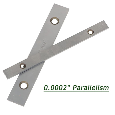 10 Pair 1/8 x 6 Matched Parallel Bar, 0.0002 Parallelism, 1/2 to 1-5/8 Alloy Steel Machinist Thin Parallel Tool Set