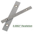 10 Pair 1/8 x 6 Matched Parallel Bar, 0.0002 Parallelism, 1/2 to 1-5/8 Alloy Steel Machinist Thin Parallel Tool Set