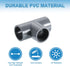 1/2" 3 3 Elbow Elbow uxcell PVC Tee, Pcs Way Connector Furniture Grade PVC Tee Pipe Fitting Adapter Corner Fitting