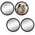 GEEHUA 4PCS Cubicle Mirror, 2.3" Wide Angle Rear View Convex Mirror Adjustable Cubicle