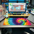 Extended Large Cool Tie Dye Art Mouse Pad, 31.5 x 11.8 Inch, Oversized Desk Mat with Stitched Edges for Home Office