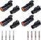 JRready ST6286 1 Pin DTHD Connector, 4 Sets, IP67 Waterproof Single Terminal for Heavy-duty Applications