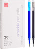 ParKoo Gel Ink Refills, Pack of 20, Compatible with FriXion and Friction Erasable Gel Pens, Extra Fine Point 0.5 mm,