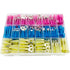 260PCS Heat Shrink Ring Connectors Kit, Automotive Marine Electrical Terminals, Crimp Connector Assortment, Spade Fork