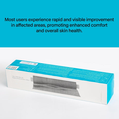 Nempkb 10"x144" Soft, Breathable Fabric Roll with Silver Complex Ideal for Wound Care, Dressings, and Skin Fold