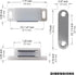 SDTWZW Pack 4 Cabinet Magnets Latch White Magnetic Door Catch for Cupboard Wardrobe and Shutter Hardware Magnetic