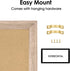 Magnetic Weekly Dry Erase White Board and Cork Board, Rustic Brown Wood Frame for Home Office and Wall Decor