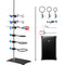 VEVOR Lab Stand Support Set, Steel Lab Stand 23.6" Rod with 8.3" x 5.7" Cast Iron Base