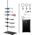 VEVOR Lab Stand Support Set, Steel Lab Stand 23.6" Rod with 8.3" x 5.7" Cast Iron Base