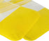 (100, 6.30 inch 9.45 inch) Clear Window Half Yellow Plastic Resealable Bags with Butterfly Hang Hole for Jewelry