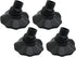 Shophubio 4 Pack 13mm 15mm 16mm Diameter(16mm) Camping Chair Foot Pads, Non-Slip Plastic Leg with Adjustable Angle