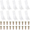 PATIKIL 0.8"x0.8"x0.7" Plastic Corner Braces, 50 Pcs L-Shape Shelf Support Corner Brace