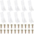 PATIKIL 0.8"x0.8"x0.7" Plastic Corner Braces, 50 Pcs L-Shape Shelf Support Corner Brace