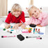 Magnetic Dry Erase Board Fridge Sheet, 17x11"- Flexible White Board for Home Kitchen Memo, 2 Marker Pens and Eraser