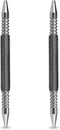 2 Pcs Dual Head Nail Setter, 3/32 and 1/8 Spring Loaded Nail Set Hammerless Double Ended Nail Punch Tool.