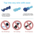 60 Pcs/30 (22-10 Pairs Quick Splice Wire Terminals T-Tap Self-Stripping Nylon Fully Insulated Male Quick Disconnects