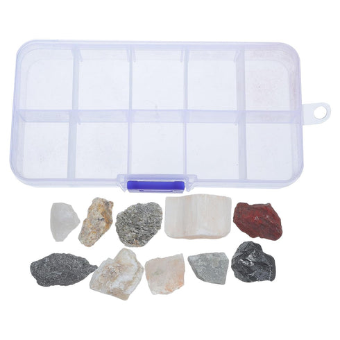 RUNROTOO 1 Box Kids' Geology Exploration Mineral Kit, Natural Crystal Specimen, Mineral Collection