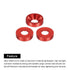 MECCANIXITY 60pcs M3 Counterbore Washers, 8mm Anodized Aluminum Alloy Head Gaskets for RC/FPV/PC/Drone Parts