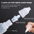 12PCS 10ML White Plastic Empty Dropper Bottles - Squeezable Eye Liquid Containers with Screw Cap and Plug