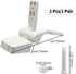 Luomorgo Set Replacement Toilet Seat Hinges - White Plastic with Bolts & Nuts