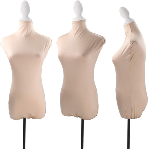 NAVADEAL Light Nude Fabric Cover for Fashion Designer Retail Boutique Store Dress Form Dummy
