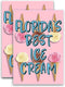 TampaPrinting Florida's Best Ice Cream (24" X 36") Vinyl Decal Only (Pack of