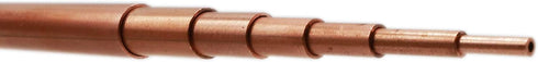 K&S 3404 Round Copper Telescopic Tubing Assortment - 7 Pieces, 1/16 to 1/4 O.D., Made in The USA