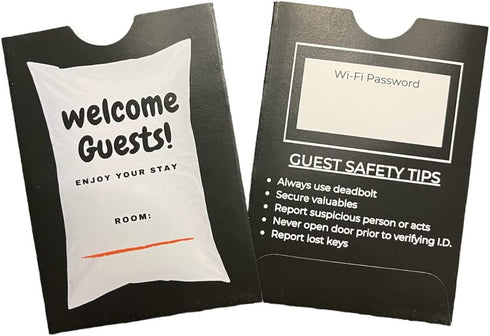 Hotel and Motel Key Card Envelope/Sleeve/Cover, Pack of 1000 Envelopes Per Box
