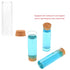 12PCS 50ml Glass Test Tubes with Cork Stoppers, 30 x 100mm Liquid Sample Vial, Clear Flat Test Tubes for Bath Salt, Candy Storage, Scientific Experiments, Party Decoration and Plant Propagation