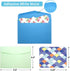 Fancy Land 40 Single Panel Blank Cards with Envelopes, Bright Pattern Watercolor Colorful Greeting Note Cards