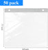50 Pack Yarlung Race Bib Display Vinyl Protector Sheets, Clear Running Race Bib Holder Sleeves for Runners Players