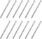 uxcell 50Pcs Fence Deck Nails, 1 9/16 Inch 304 Stainless Steel Spiral Deck Nail for House Floor Repairing
