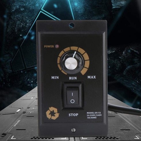 US-52 Motor Speed Controller AC 220V 50/60Hz 300/400/500W Electric Motor Speed Regulator