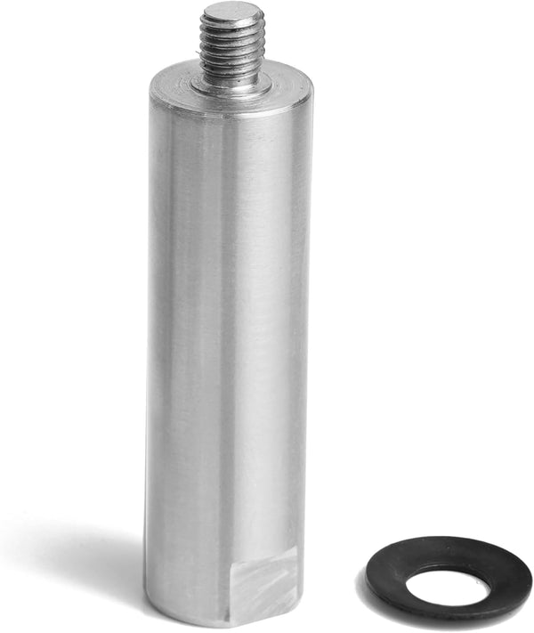 1" Post for Wood Lathe Tool Rest, 5" Total Length, M10X1.5 Thread