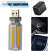 KITUREK USB LED Car Interior Atmosphere Light, Plug-in USB Automotive Ambient Lighting Retro Car Lamps, Mini LED Car