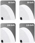 POWERTEC 15513 Bench and Pedestal Grinding Wheels, 8 Inch x 1 Inch, 100 Grit, White Aluminum Oxide Bench Grinder Wheel