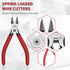 5 Pack, 5 Inch Set, Wire Cutters Wire Cutters HOUSERAN Side Cutters Flush Cut Pliers, Spring Loaded Cutting Pliers
