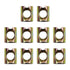 SUUJI 10 PCS Metric M6x10mmx12mm Barrel Nuts,for M6-1 Bolts Cross Dowels Slotted Nuts