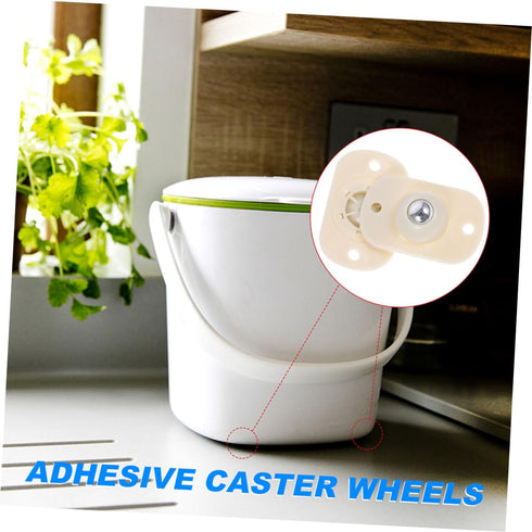 8pcs VICASKY Self-Adhesive Swivel Caster Wheels for Easy Movement of Furniture Cabinets and Flower Pots Convenient