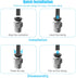 StLiSuYmx 10PCS PC4-M10 E3D-V6, Ender-3 Ender-3 V2 3D Premium Pneumatic Quick Connector Fittings, Bowden Tube Coupler