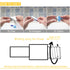 4 Rolls Teflon Tape 3/4 Inch(W) x 520 Inches(L) - Plumbing Tape, PTFE Thread Seal for Shower Head, Pipe Sealing, White