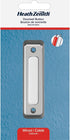 Heath Zenith Wired Push Doorbell Button, Satin Nickel, Surface Mount for Home Improvement