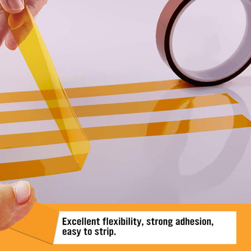 Heat Resistant Tape, Kapton Tape, Polyimide Film Tape for PCB Masking, Battery Wrapping, Electrical Tasks