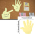 Yellow Fold Write Handy Notes, Hand Shaped Sticky Notes, 90 Sheets