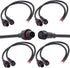 2 Wire Waterproof Connector, 2Pin Male Female Plug LED Connector with 16AWG IP68 20CM Extension Cable