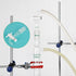 Vacuum Flow Control Adapter with PTFE Stopcock, 24/40 Joint and Bent Hose Connection for Laboratory Use